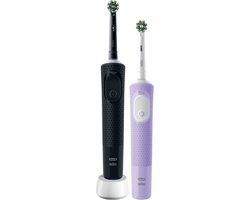 Oral-B Vitality Pro 100 - Duo Zwart en Lila - Gift edition - Elektrische Tandenborstel
