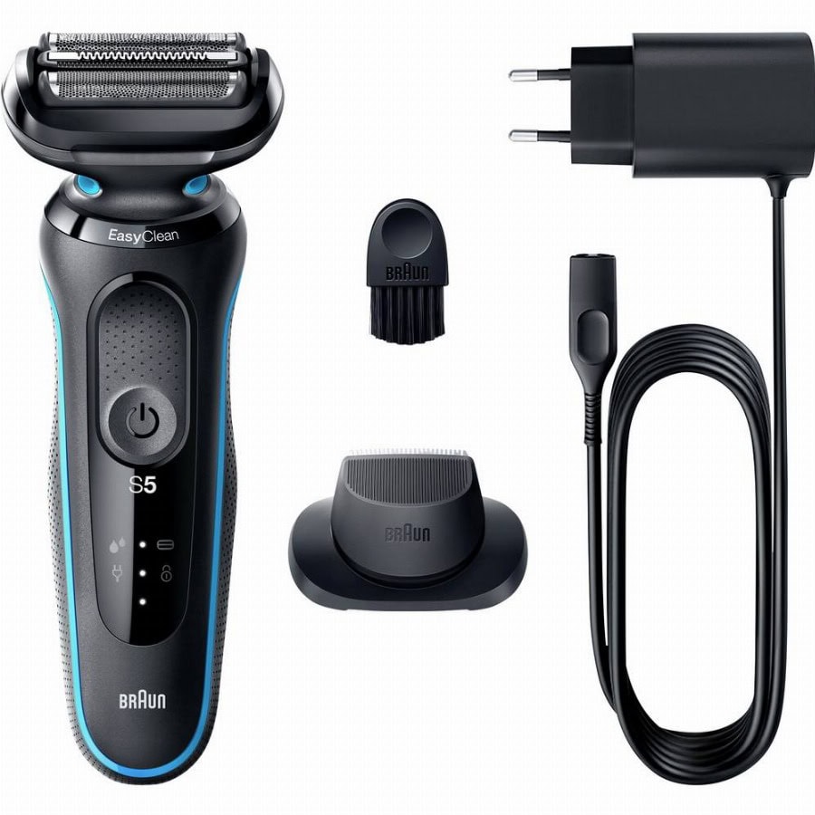 Braun 51-M1200s Folie-scheerapparaat Zwart, Blauw