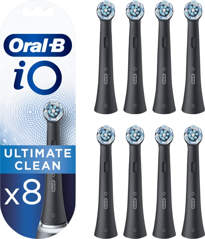Oral-B iO Ultimate Clean Zwart met kleurindicator (8 stuks)