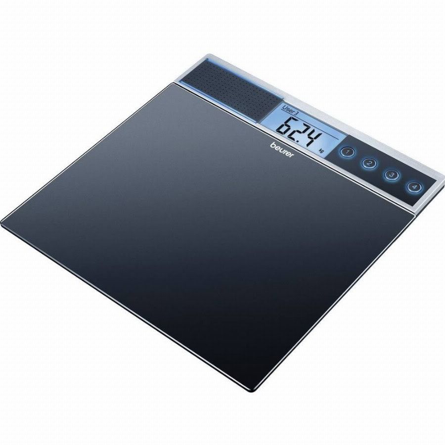 Beurer GS 39 Personenweegschaal Met spraak (engels) 150 kg Zwart