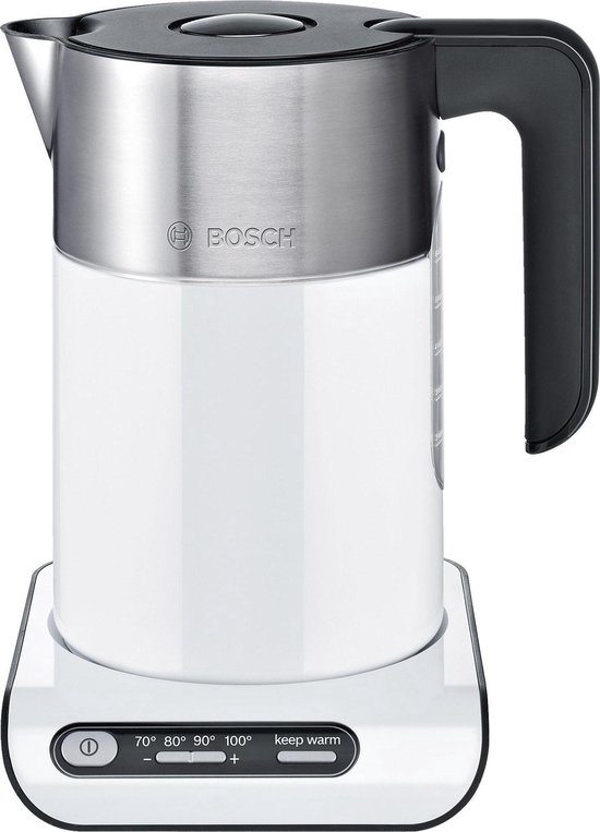 Bosch TWK8611P Styline Waterkoker 1.5L 2400W Wit/RVS