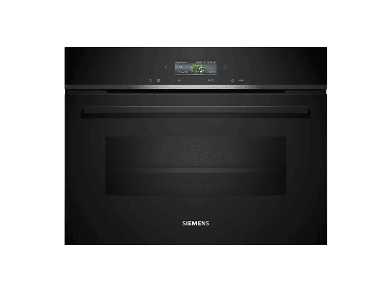 Siemens iQ700 CM724G1B1 Compacte Combi Oven met Magnetron 45 cm – TFT Display – Home Connect WiFi – 45L – Zwart