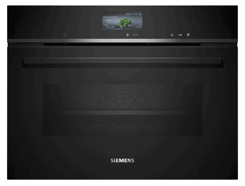 Siemens HM736G1B1 – iQ700 – Inbouwoven met magnetron – 60 cm x 60 cm – Air Fry-functie: voor perfect en gezonde gefrituurde gerechten – Home Connect