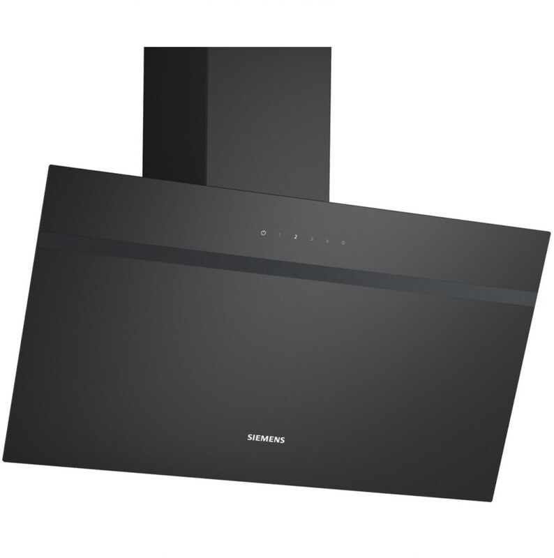 Siemens LC85KDK60 iQ100 80 cm wandafzuigkap, zwart glas