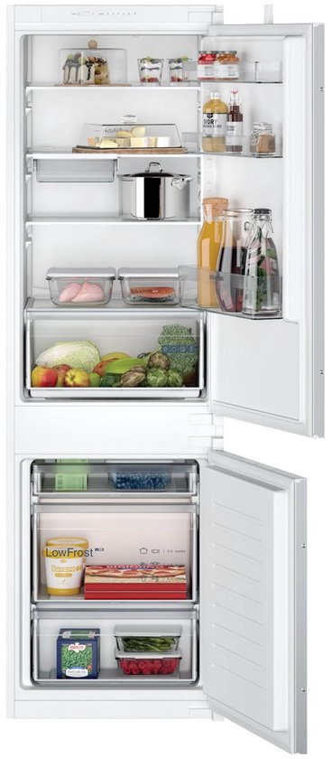 Siemens KI86V5SE0 - iQ100 - Inbouw koel-vriescombinatie - 177.2 x 54.1 cm - 267 l - Zeer stil - Energielabel E