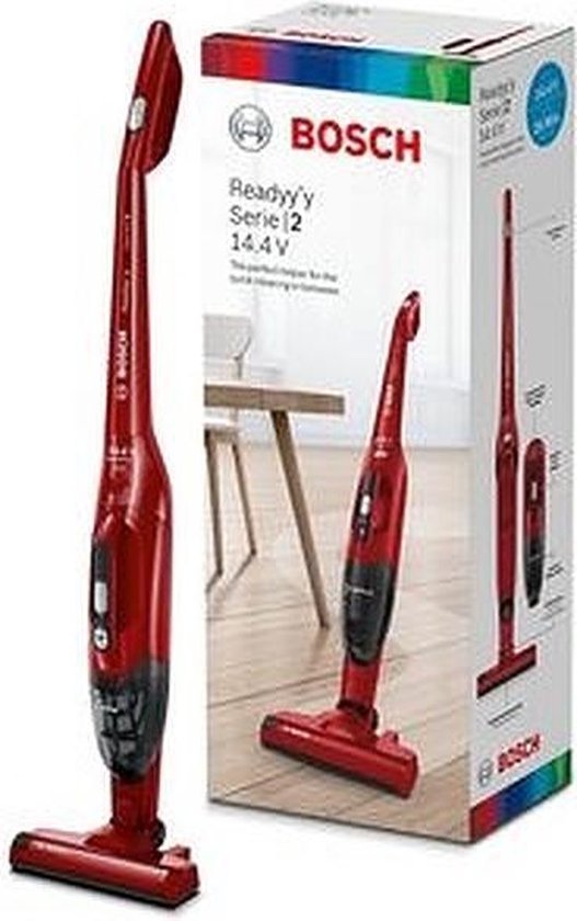 Bosch BBHF214R – 2-in-1 steelstofzuiger – 14,4V – rood