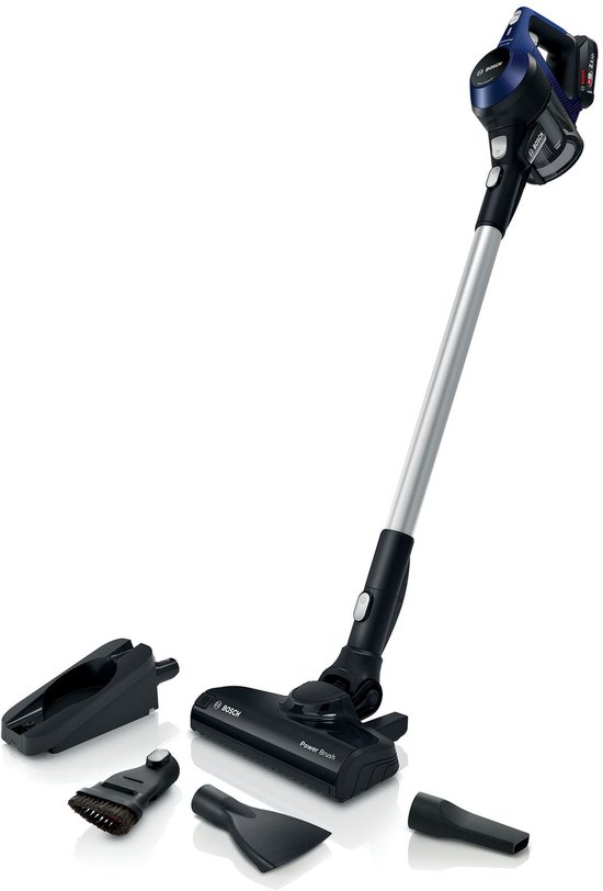 Bosch Unlimited 6 – Snoerloze Steelstofzuiger – Draadloos en zonder zak – Vacuum Cleaner – BBS611MAT – Blauw