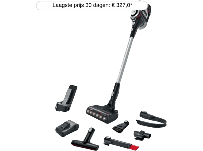 Bosch Draadloze Bss82sil1 – Steelstofzuiger Incl. Kruimelzuiger Autonomie 45 Min Grijs