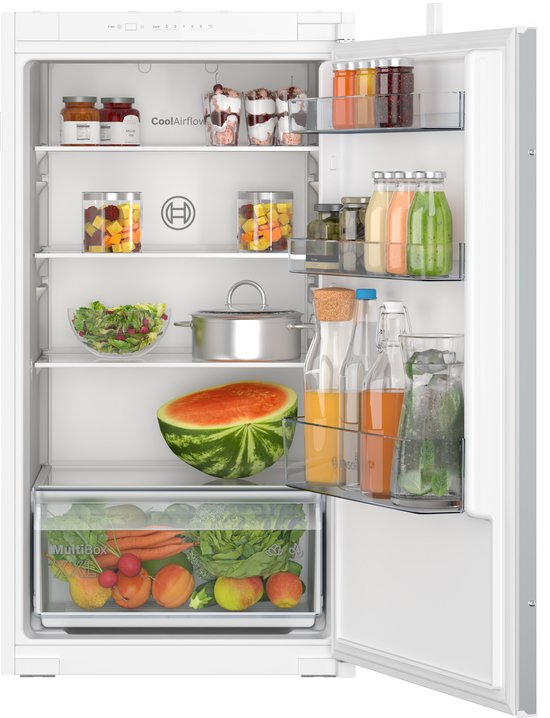 Bosch KIR31NSE0 - Serie 2 - Inbouwkoelkast - 102.1 x 54.1 cm Sleepdeur - Multi Box XXL: een extra ruime lade voor groente en fruit