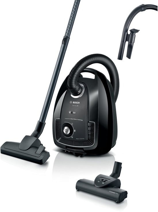 Bosch BGB38BA3T Serie 4 - Stofzuiger met stofzak - HEPA13 - Turboborstel - Zwart
