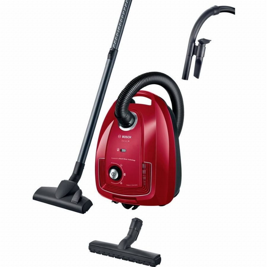 Bosch Staubsauger mit Beutel, Serie 4, rot Stofzuiger met zak 600 W Met stofzak