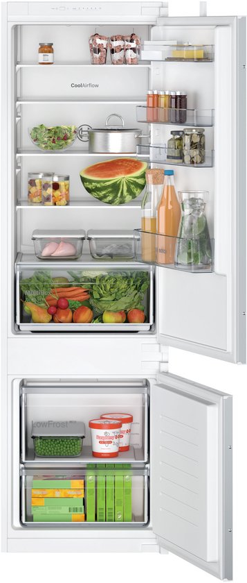 Bosch – KIV87NSE0 – Inbouw koelkast-vriezer – No Frost – 270 L
