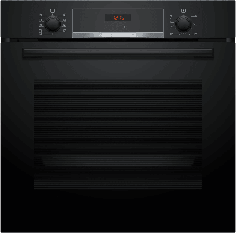 Bosch HBA514BB3 - Serie 4 - Inbouwoven - 71 l - A+ - Zwart - Eenvoudig te reinigen met hydrolyse - Zwart