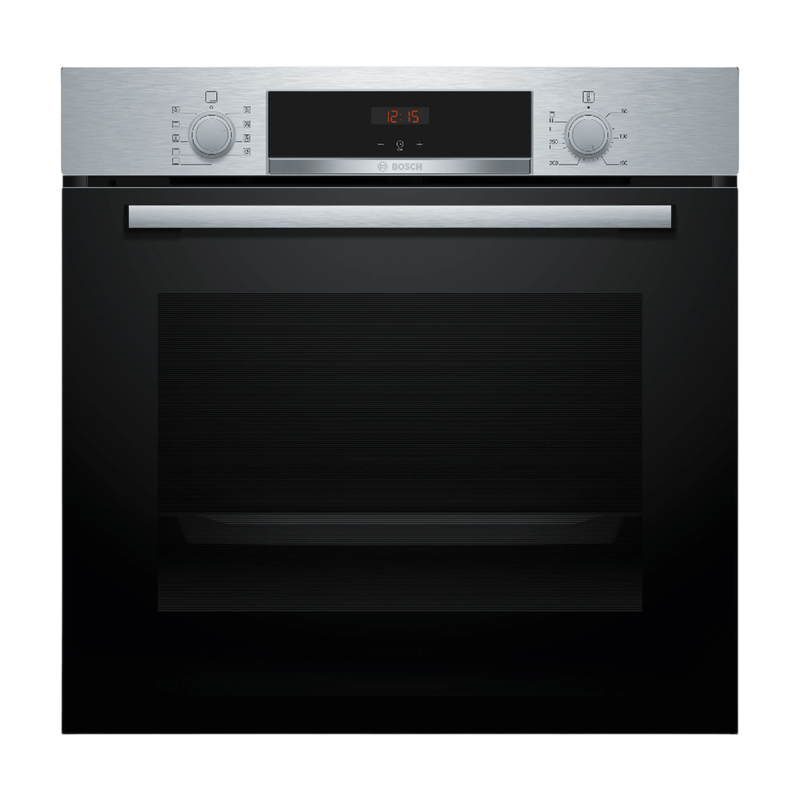 Bosch HBA514BS3 – Serie 4 – Inbouwoven – 71 l – A+ – RVS – Eenvoudig te reinigen met hydrolyse – RVS