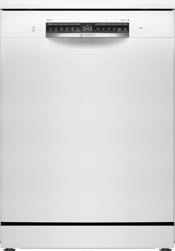 Bosch SMS4HVW14E - Serie 4 - Vaatwasser - Vrijstaande vaatwasser - Wit - Home Connect - Extra Droog: optie voor extra grondige droogresultaten