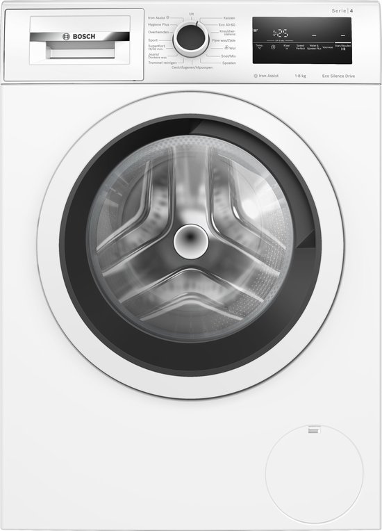 Bosch WAN2827BNL - Serie 4 - Wasmachine met stoom - 1400 rpm - Energielabel A - 8 KG - Iron Assist: vermindert kreukels tot 50% - SpeedPerfect: perfect schoon tot wel 65% sneller.…