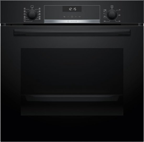 Bosch HBG537BB4 – Serie 6 – Oven – Inbouwoven – 71 L – 60 cm x 60 cm – Zwart – Air Fry-functie met bakplaat: voor perfect gefrituurde gerechten, zoals groente en frietjes