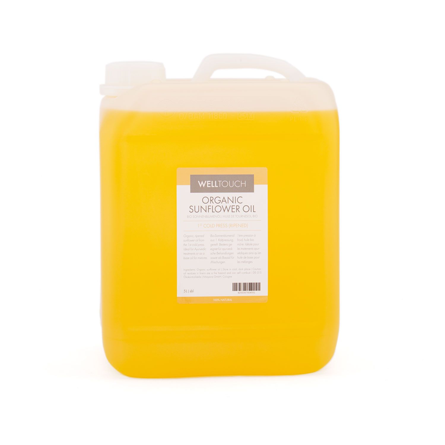 Welltouch Zonnebloemolie, biologisch 5