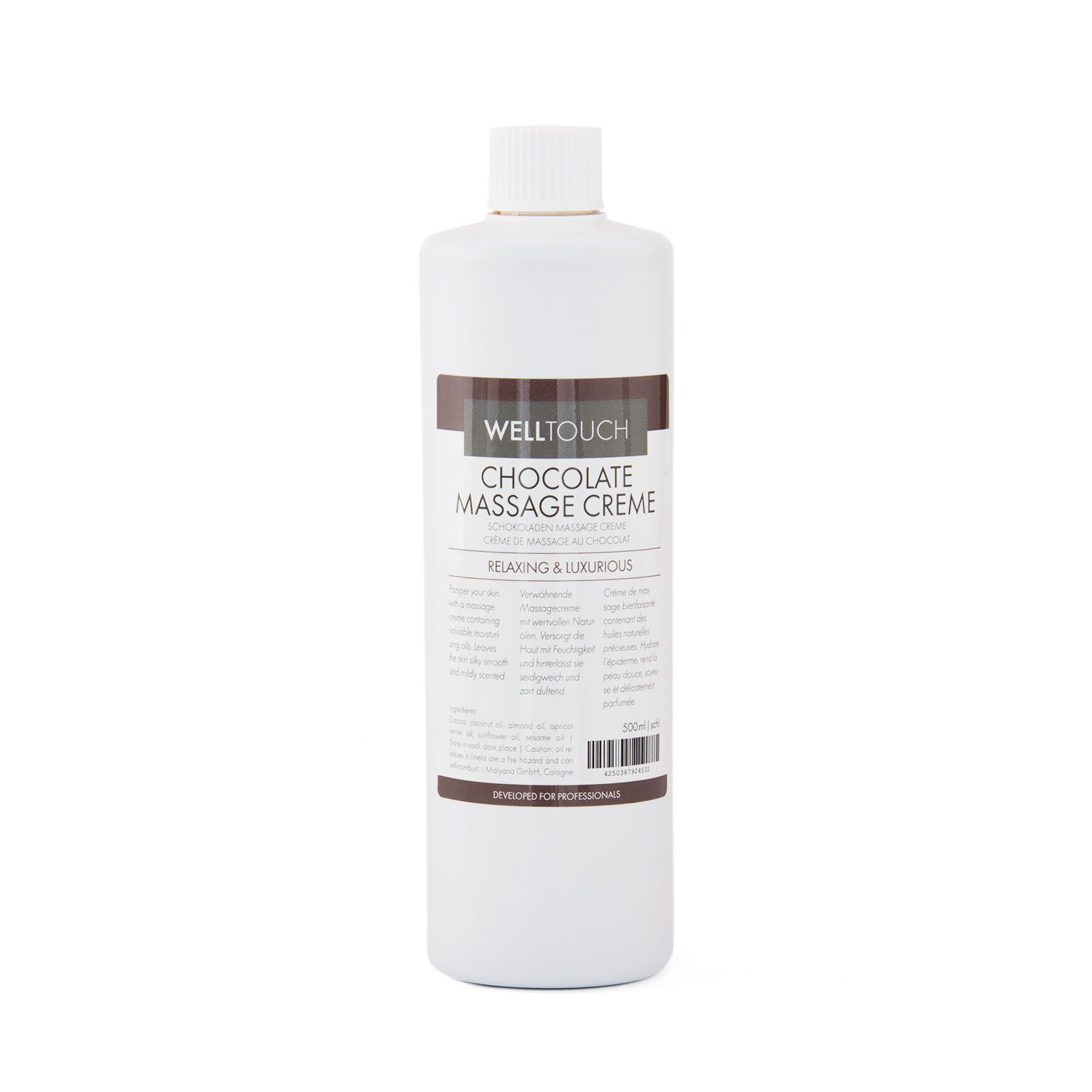 Welltouch Chocolade massagecrème 500