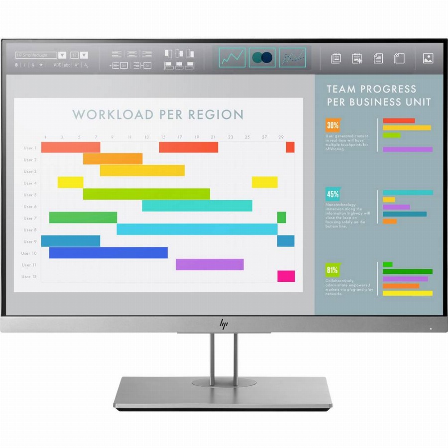 HP EliteDisplay E243i LED-monitor Refurbished (acceptabele staat) Energielabel F (A - G) 61 cm (24 inch) 1920 x 1200 Pixel 16:10 5 ms HDMI, DisplayPort, VGA,