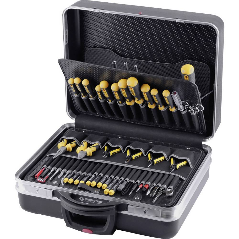 BERNSTEIN Tools for Electronics Gereedschapskoffer (gevuld) 63-delig Electricien