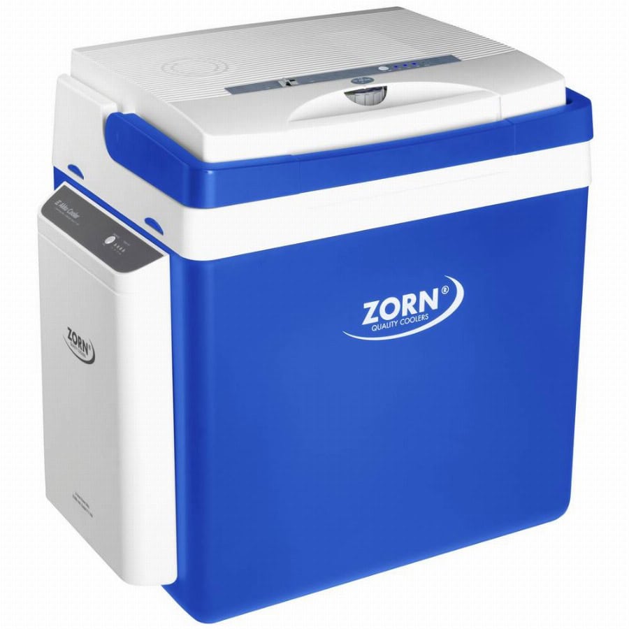 ZORN Cooler Z 26 LNE 7,8 Ah Accukoelbox Energielabel: E (A - G) Thermo-elektrisch 12 V, 230 V DC/AC Blauw-wit 25 l