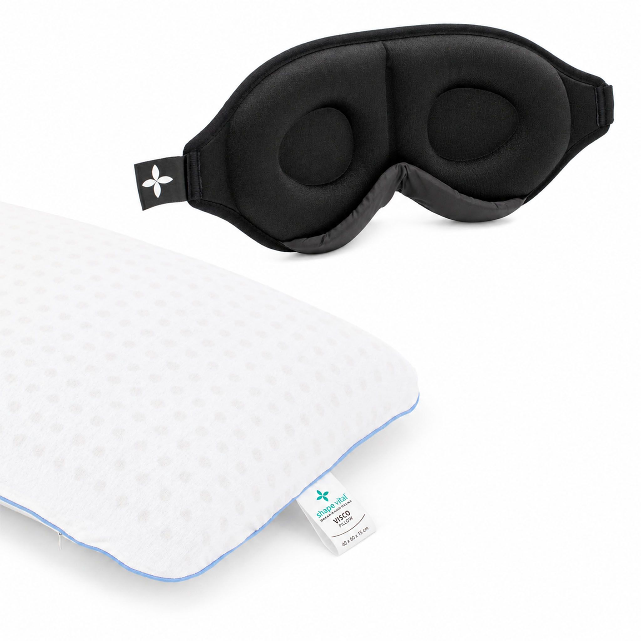 SHAPEVITAL Slaappakket Rusten en Herstellen | ergonomisch hoofdkussen 3D slaapmasker 1