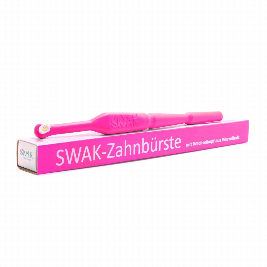 SWAK 3.4 - Miswak ROZE, Handtandenborstel, Natuurlijke Tandenborstel, Bio-Tandenborstel 1 Tandenborstel