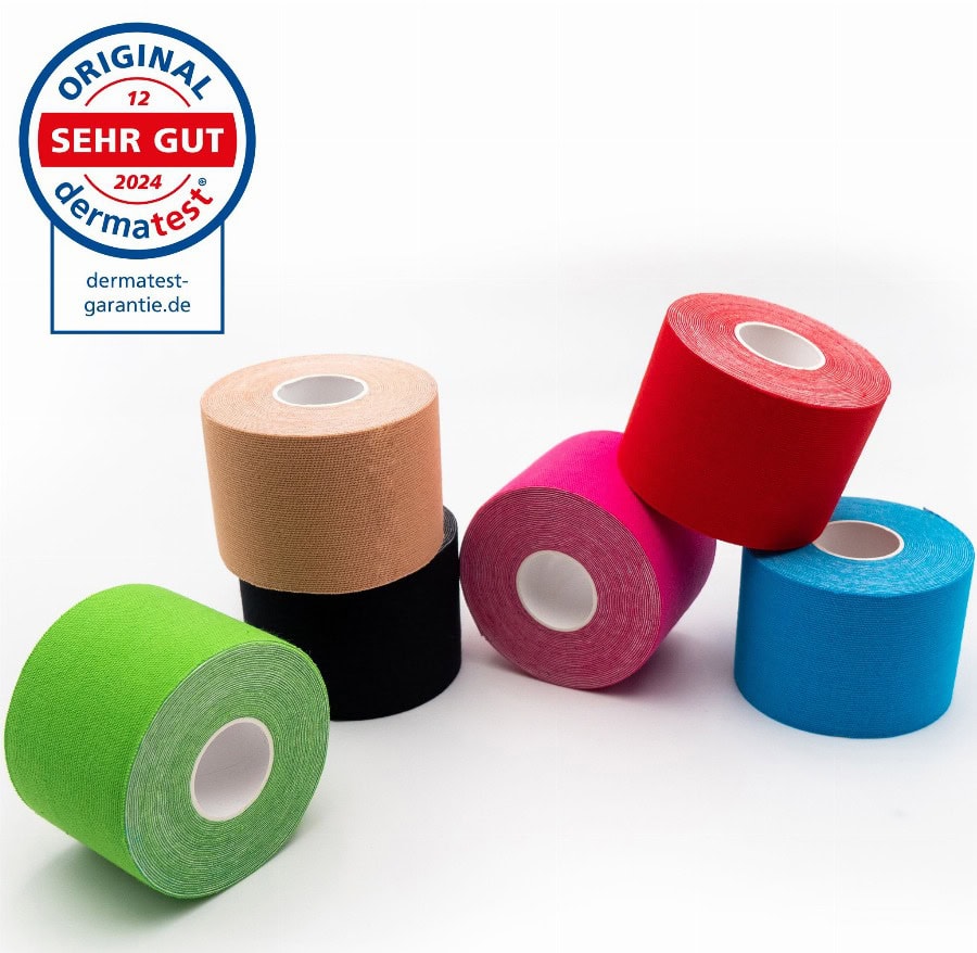 axion® Kinesiotape – 500 x 5 cm 6 kleuren Kinesiologie Tape medisch hulpmiddel Verband(en)