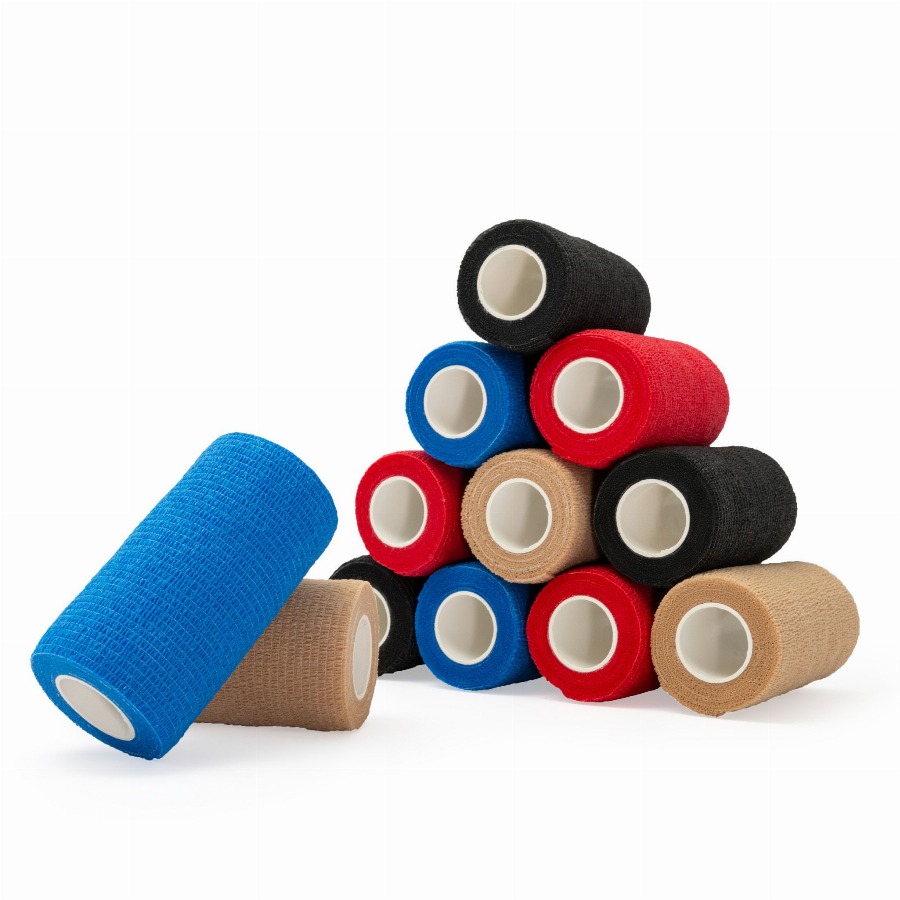axion® Zelfklevende zwachtel 10 cm breed, mixset in 4 kleuren 12 Verband(en)