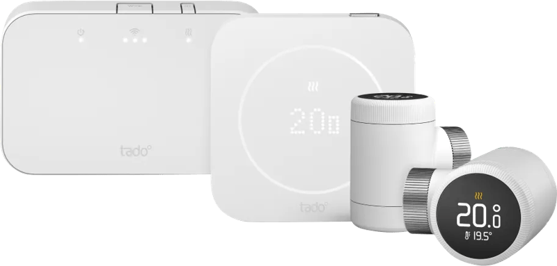 tado Draadloze Slimme Thermostaat X Multi Room Startpakket 2e Generatie (2 Radiatorknoppen)