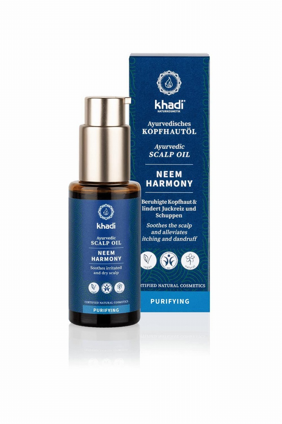 Khadi Ayurvedische hoofdhuidolie Neem Harmony 50