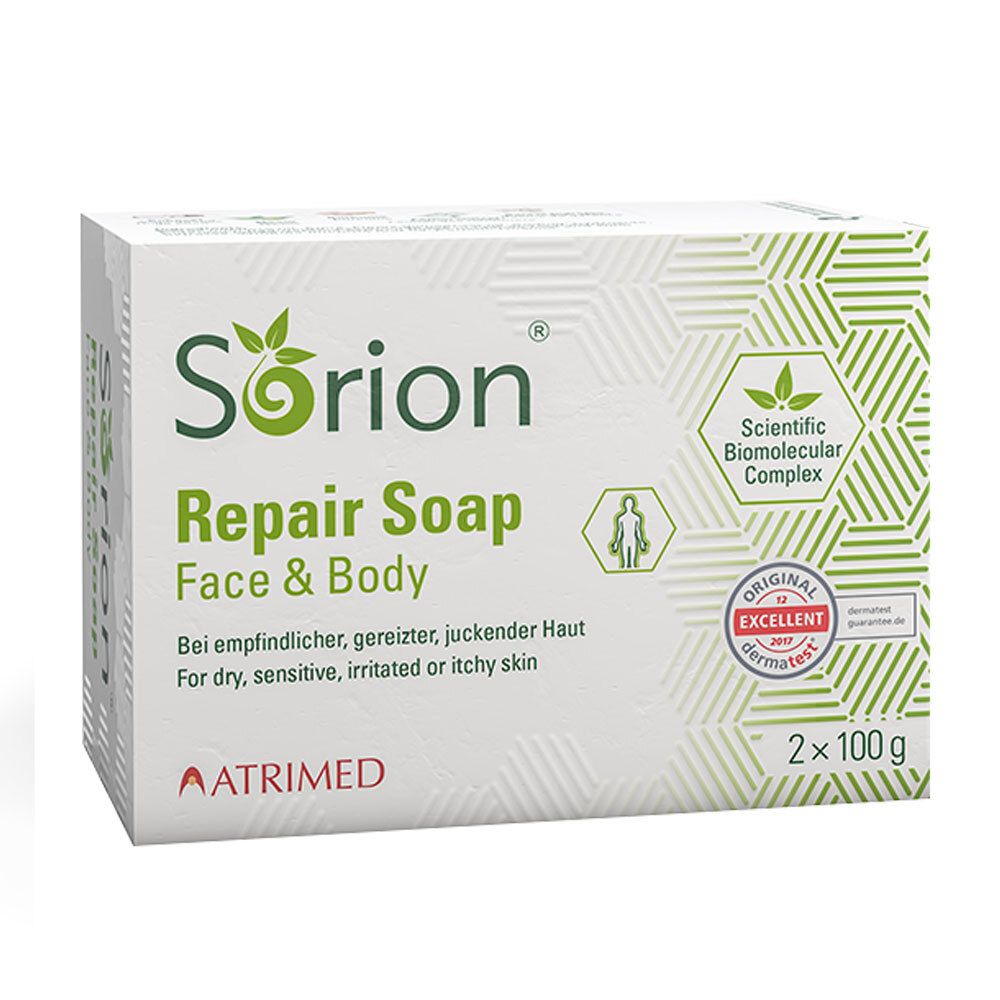 SORION® Herstellende zeep 2x100 Zeep