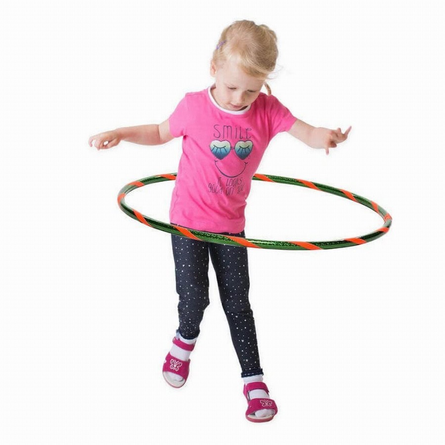 Hoopomania Funny kinderhoelahoep | Ø 80 cm Groen-Oranje 1