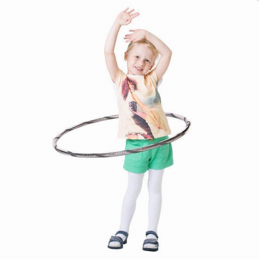 Hoopomania Glamour kinderhoelahoep | Ø 80 cm Zilver-Grijs 1