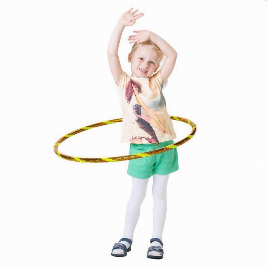 Hoopomania Glamour kinderhoelahoep | Ø 80 cm Geel-Geel 1