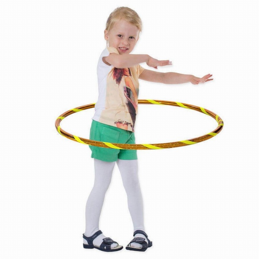 Hoopomania Super Star kinderhoelahoep | Ø 70 cm Geel-Geel 1