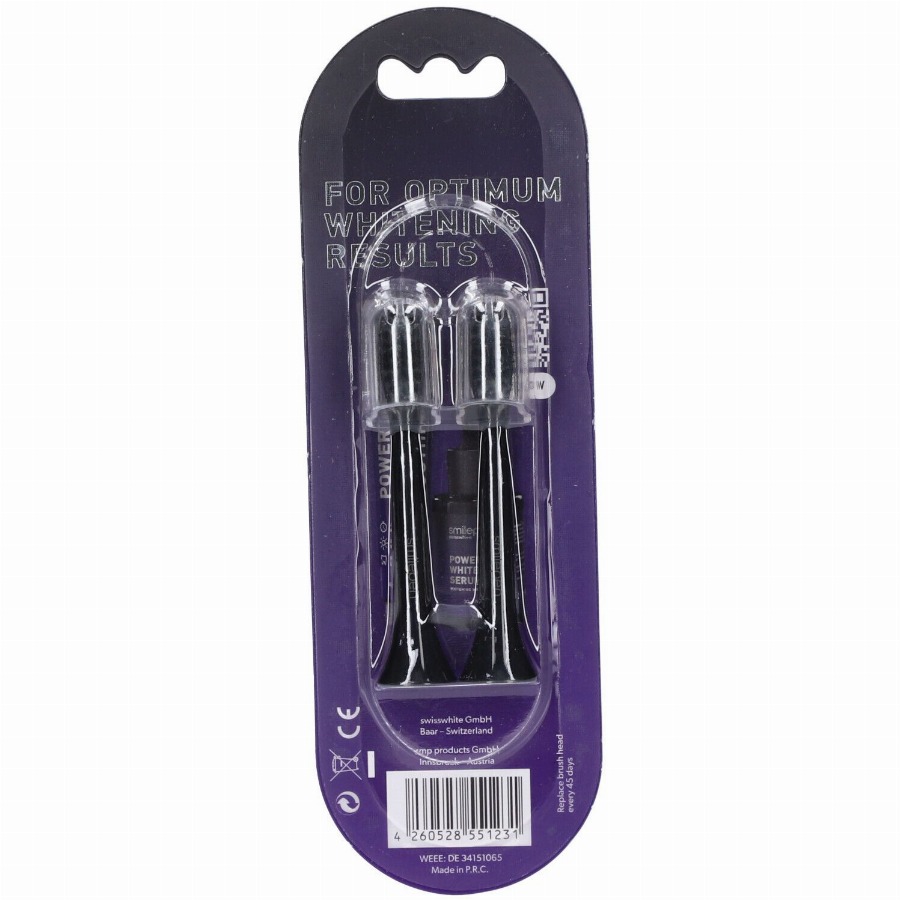 SMILEPEN Sonic White 6 LED Whitening opzetborstels 2 Tandenborstel