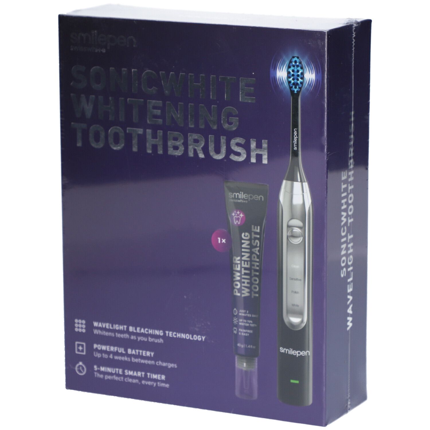 SMILEPEN Sonic White elektrische tandenborstel bleken 6 LED's 1 Tandenborstel