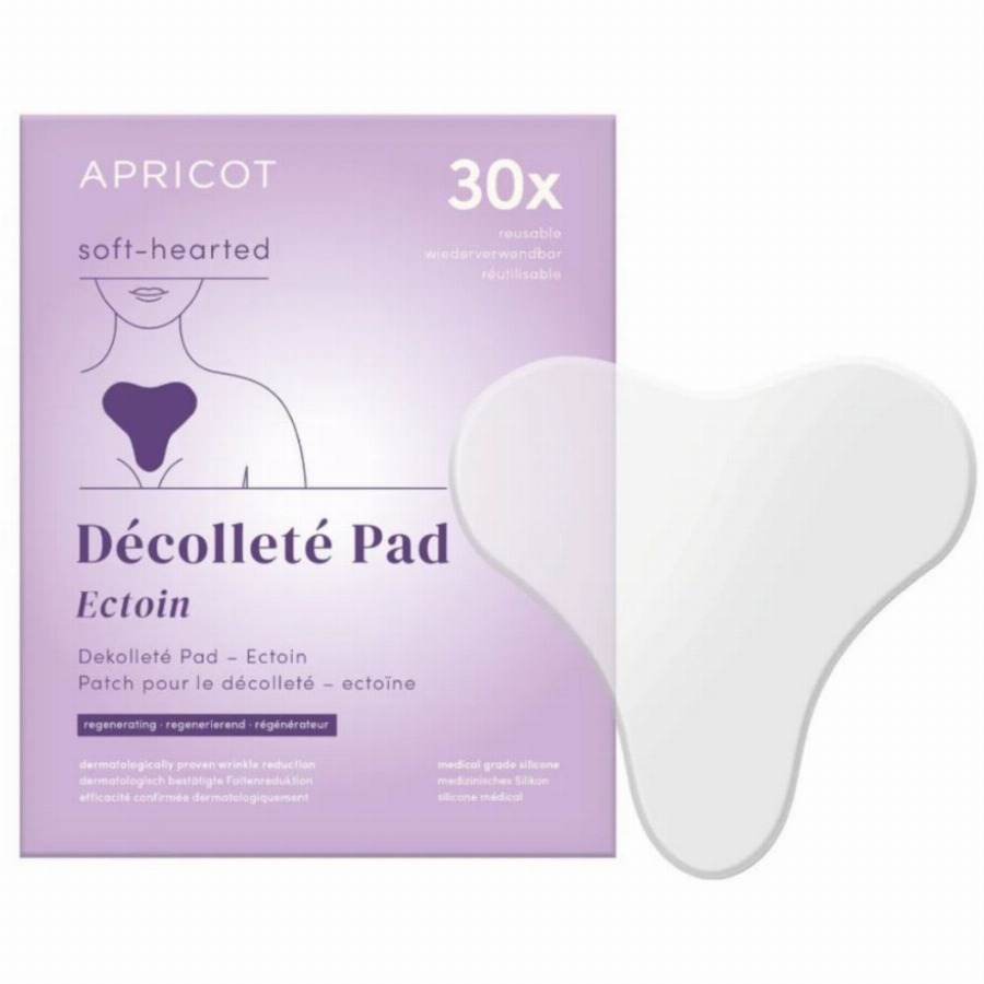 APRICOT decolletépad met ectoïne – herbruikbare verzorging voor een gladde halslijn 1 Pads