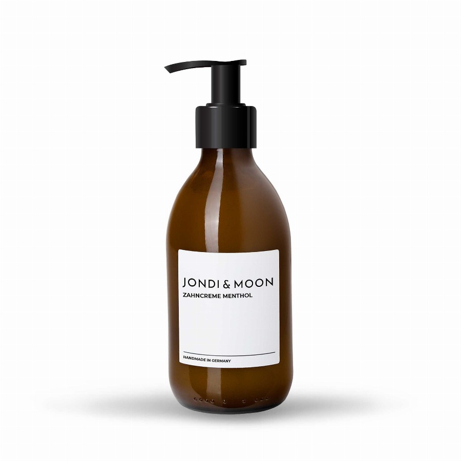 JONDI&MOON Tandcrème Menthol | Standaard Glazen Dispenser 250