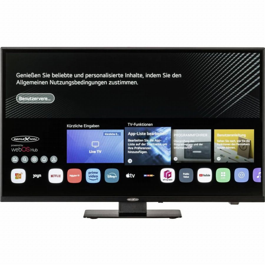 Reflexion LDDX24iBT_B LCD-TV 60 cm 24 inch Energielabel E (A - G) DVB-T2, DVB-C, DVB-S2, Full HD, Smart TV, WiFi, DVD-speler, CI+* Zwart