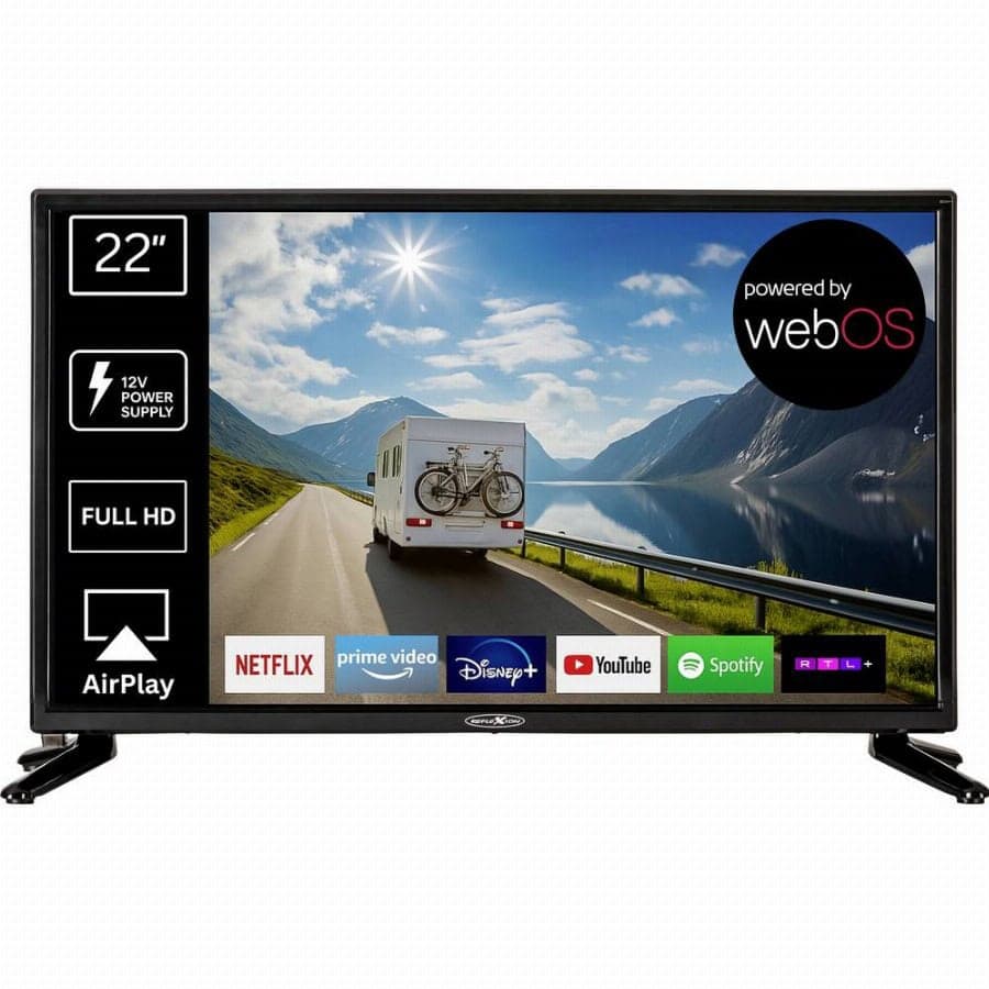 Reflexion LED22iBT LCD-TV 55 cm 22 inch Energielabel E (A - G) DVB-T2, DVB-C, DVB-S2, Full HD, Smart TV, WiFi, CI+* Zwart