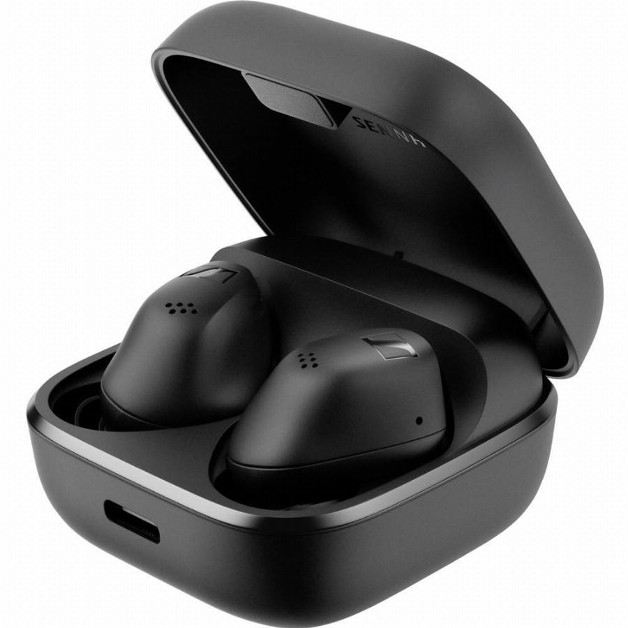 Sennheiser ACCENTUM True Wireless In Ear oordopjes Bluetooth, Draadloos Zwart Noise Cancelling Mobiele telefoon