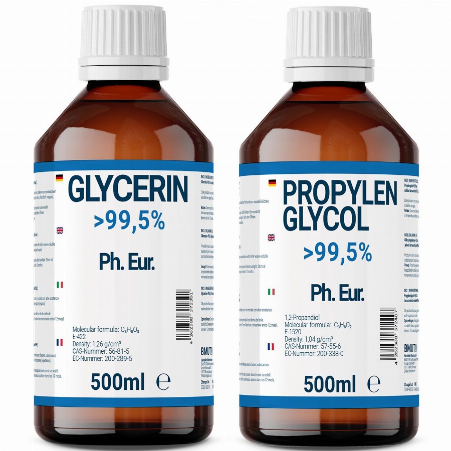 BMUT Glycerin & Propylenglycol 99,5% Ph.Eur. 1000 Vloeistof