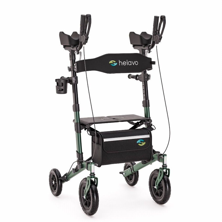 Helavo Outdoor arthritis rollator opvouwbaar met onderarmsteunen en zitting 10,3kg 1