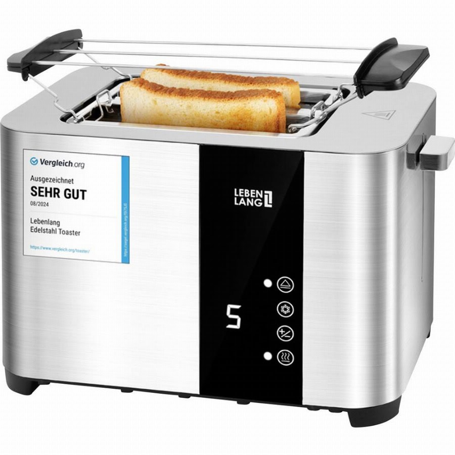 Lebenlang LBL9898 Broodrooster Met broodrekje RVS
