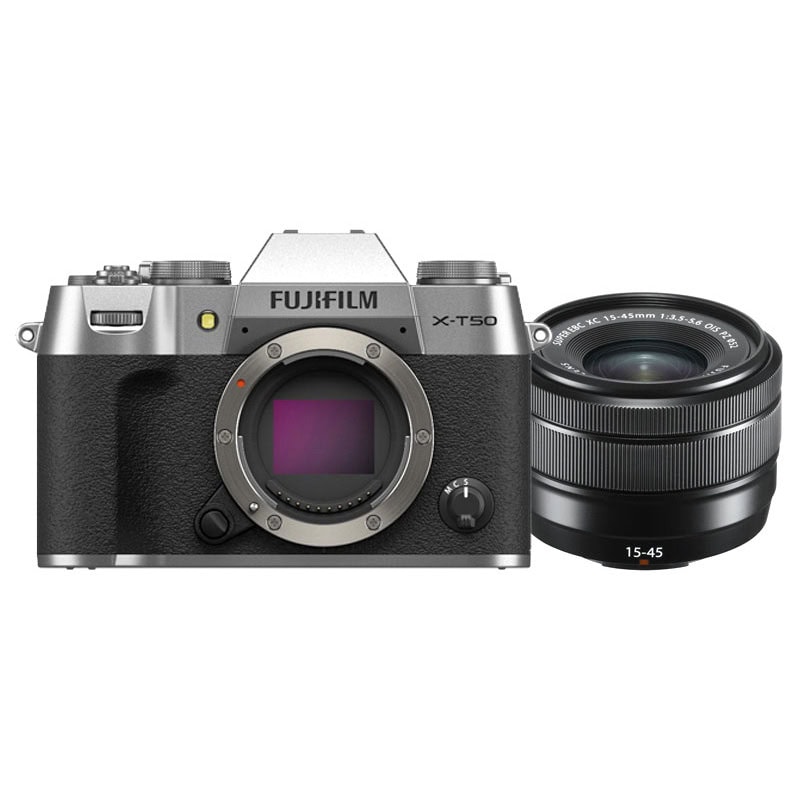 FUJIFILM X-T50 SILVER 15-45 OIS