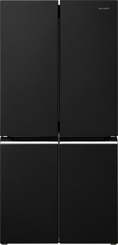 Sharp SJNFA15IMXBDEU - Amerikaanse koelkast - 4 deurs - 488 liter - energie label D - Advanced No Frost - zwart