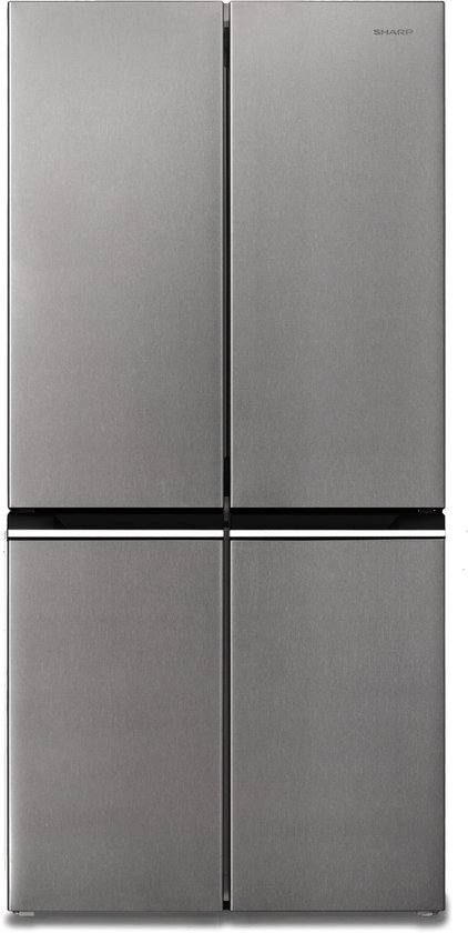 Sharp SJNFA15IMXPDEU - Amerikaanse Koelkast - 4 deurs - energie label D - 488 liter - Advanced No Frost - zilver